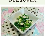 小松菜と豆腐の塩麹和え作り方8写真