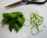 簡単！スナップエンドウのマヨ和え作り方1写真