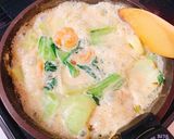 低糖質！チンゲン菜と海老のクリーム煮作り方3写真