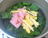 ■ベーコン・薄揚げ・ほうれん草の味噌汁■作り方2写真