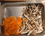 鶏と牛蒡ときのこの炊き込みご飯作り方1写真