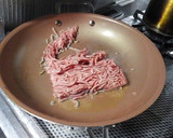 ひき肉と揚げ茄子のポン酢炒め作り方3写真