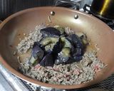 ひき肉と揚げ茄子のポン酢炒め作り方4写真