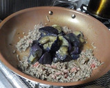 ひき肉と揚げ茄子のポン酢炒め作り方4写真