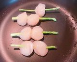 帆立のアスパラ串！バター醤油焼き作り方2写真