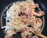 鶏とモヤシの塩麹炒め わさび和え作り方4写真