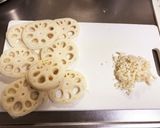 蓮根のはさみ照り焼き☆作り方1写真