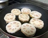 蓮根のはさみ照り焼き☆作り方5写真
