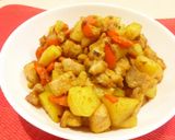 子供が好きな カレー味の 鶏じゃがいも作り方5写真