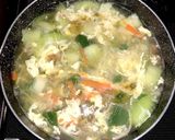 温まる！チンゲン菜と卵のスープ作り方8写真