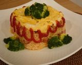 簡単おもてなし☆ハッピーオムライスケーキ作り方11写真