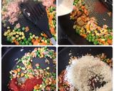 卵乗せるだけ♬♡簡単ケーキ風オムライス作り方3写真