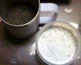 豆乳で黒ゴマ葛湯ドリンク作り方1写真