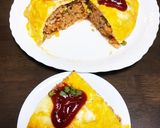 卵乗せるだけ♬♡簡単ケーキ風オムライス作り方9写真