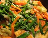 硬い豆腐はにらっと中華丼！作り方3写真
