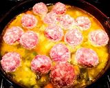 ごはん入り肉団子と野菜のスープ作り方3写真
