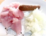 *オムライス崩し（棒倒し）オムライス*作り方1写真
