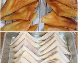 りんごの三角春巻きとはんぺんチーズ三角作り方9写真