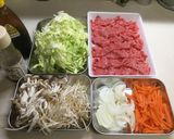 愛情いっぱい焼きそば作り方1写真