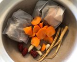 我が家の参鶏湯、モモ肉で簡単サムゲタン作り方5写真