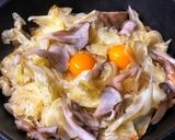 スキレットで変わりハムエッグ作り方4写真