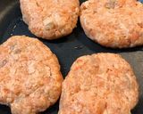 鮭のハンバーグ、キノコあんかけ作り方9写真