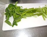 アスパラ菜と蒸し鶏の和え物作り方3写真