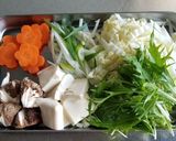 豚肉の山盛りタワーすき焼き作り方1写真
