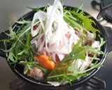 豚肉の山盛りタワーすき焼き作り方5写真
