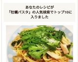 春菊と牡蠣の絶品！人気のパスタ作り方1写真