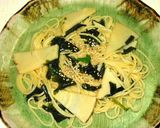 簡単低㌍✿春の若竹煮風ノンオイルパスタ♡作り方4写真