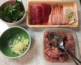 マグロたたき なめろう風丼 後でお楽しみ作り方1写真