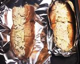 とろ〜りチーズのガーリックチキンバゲット作り方11写真