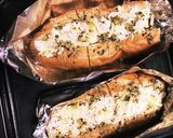 とろ〜りチーズのガーリックチキンバゲット作り方12写真
