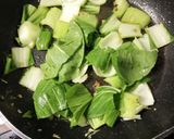 海老とチンゲン菜と卵のとろみ炒め作り方3写真