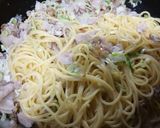 簡単☆美味☆豚バラとねぎのクリームパスタ作り方9写真