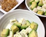 糖質オフ！アボカド納豆キムチ豆腐作り方3写真