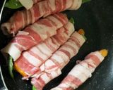 ジャンボインゲンの豚バラ野菜ロールソテー作り方3写真