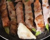 ジャンボインゲンの豚バラ野菜ロールソテー作り方4写真