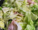 キャベツとベーコン炒め(お弁当)作り方3写真