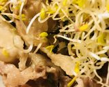 シンプル具材のあまから豚丼スプラウト盛り作り方4写真