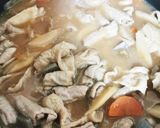 おしゃれな居酒屋で出てくるお通しのもつ煮作り方10写真
