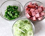 ランチに★残った野菜で簡単和風チャーハン作り方1写真