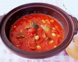 レンジで簡単！鯖の味噌煮缶で大豆トマト煮作り方4写真