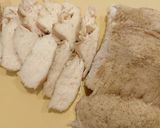 お手製サラダチキンを使って絶品鶏塩うどん作り方1写真