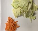 あるものでササッと!給食の梅風味サラダ作り方1写真