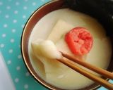 ラーメンスープでおかわり＊明太もち作り方3写真
