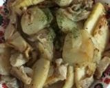 m筍とじゃが芋のガーリックバター炒め作り方5写真