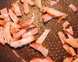 *大根葉とベーコンのバター醤油炒め*作り方3写真