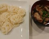 豚バラ肉ときのこのつけ汁うどん作り方7写真